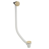 Product Cut out image of the Crosswater MPRO Brushed Brass Bath Filler with Click-Clack Waste